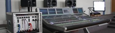 Apollo mixing console in Calrec demo room