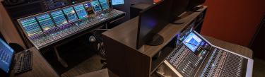 Calrec Artemis and Brio digital mixing console at Full Sail University USA