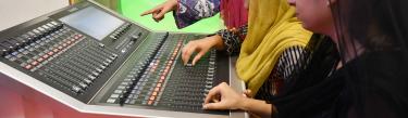 Calrec Brio digital mixing console at AAP Media Network Pakistan