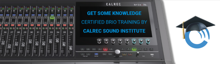 Free certified Brio training with Calrec Sound Institute
