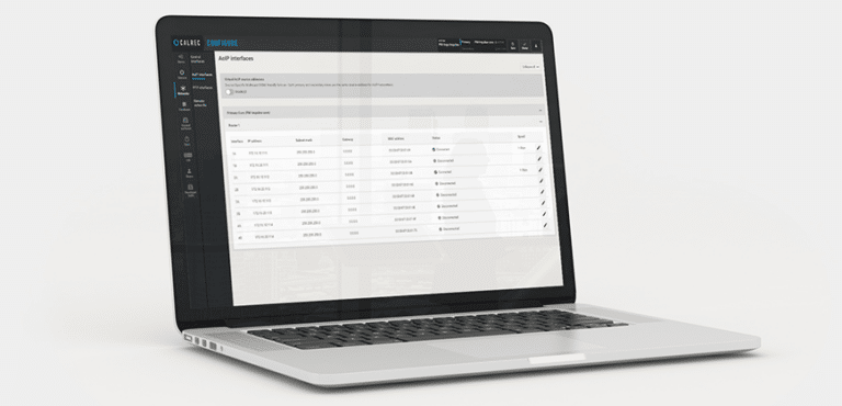 Configure | IP Core Management | Calrec
