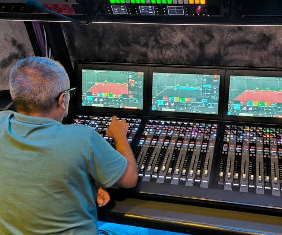 Argo M console in MVP Balkans OB truck